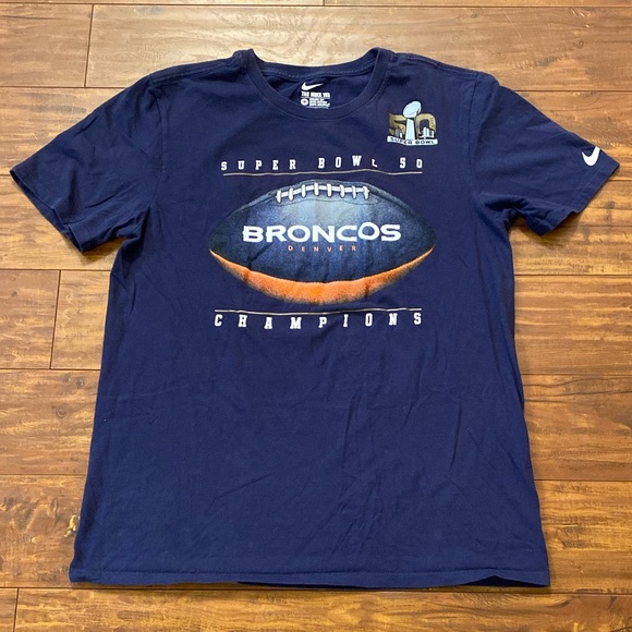 Nike Other - Nike Denver Broncos “Super Bowl 50 Champions” Shirt, Size Medium